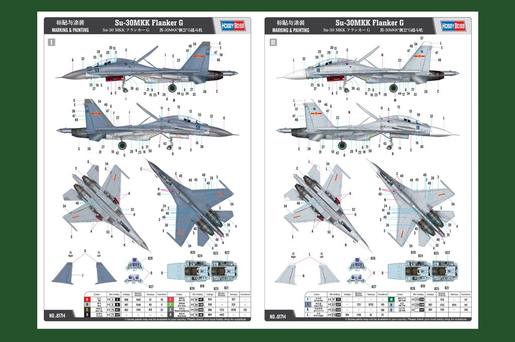 Hobby Boss 81714 Su-30MKK Flanker G 1/48 – image 3