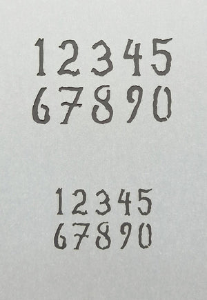 RT-Diorama 35608 Airbrush Stencil: Painted Numbers 1/35 – image 2