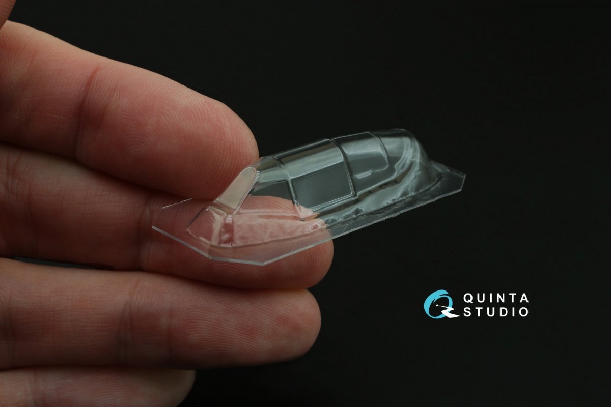 Quinta Studio QC48066 La-5FN vacuformed clear canopy, 1 pcs, (for Zvezda kit) 1/48 – Bild 3
