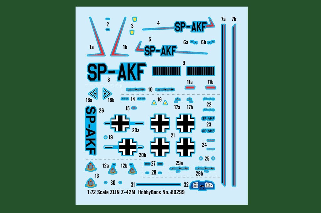Hobby Boss 80299 ZLIN Z-42M 1/72 – zdjęcie 4