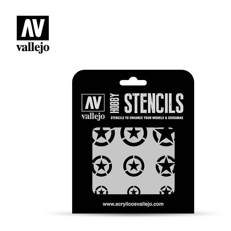 Vallejo ST-AIR004 USAF Markings Stencil 1/32, 1/48, 1/72