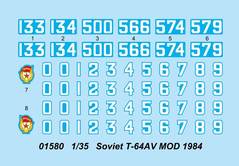 Trumpeter 01580 Soviet T-64AV MOD 1984 1/35 – immagine 10