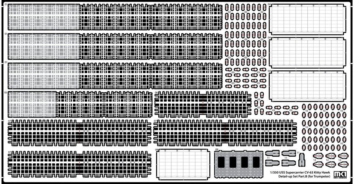 MK1 Design MS-35048 CV-64 Constellation Detail-up Part DX for Trumpeter 1/350 – zdjęcie 14