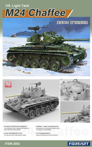 ForeArt 2003 U.S. Light Tank M24 Chaffee 1/72 – zdjęcie 2