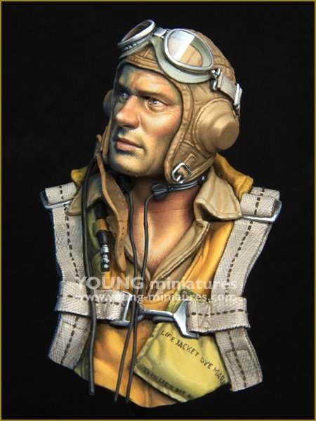 Young Miniatures YM1890 The Battle of Midway US Navy Pilot 1942 1/10 – zdjęcie 3