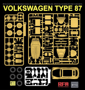 Rye Field Model 5113 Volkswagen Type 87 w/full interior 1/35 – zdjęcie 4