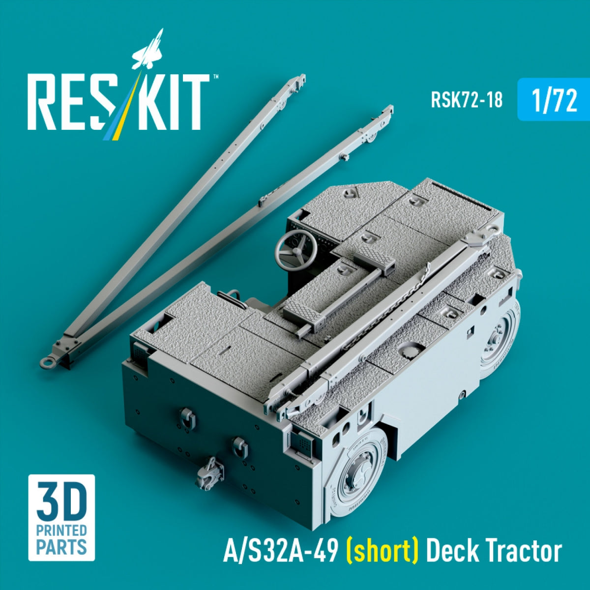 RESKIT RSK72-0018 A/S32A-49 (short) Deck Tractor (3D Printed model kit) 1/72 – image 2