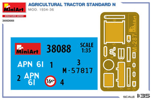 MiniArt 38088 Agricultural Tractor Standard N Mod. 1934-36 1/35