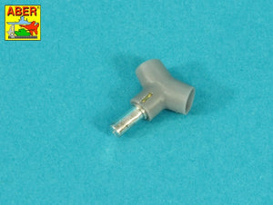 Aber 35L-359 90 mm M-36 Barrel with Y-Shaped Muzzle Brake with Mantlet Cover for M47 Patton / Lufa z hamulcem o kształcie Y do czołgu M47 Patton z pokrowcem na jarzmo (Tamiya) 1/35