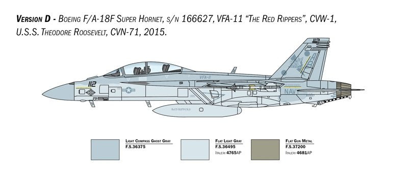 Italeri 2823 F/A-18F U.S. Navy Special Colors 1/48 – zdjęcie 8