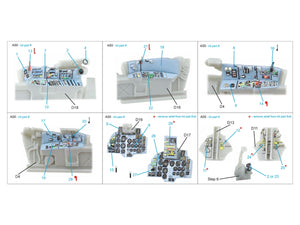 Intérieur imprimé en 3D et coloré sur papier décalcomanie (Modelsvit) pour le Su-17UM3 de Quinta Studio QDS-72167 (petite version) à l&amp;#39;échelle 1/72 – image 2