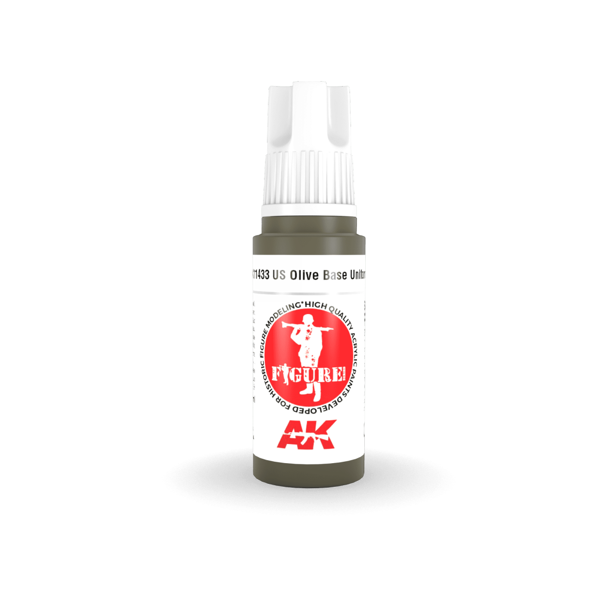 AK Interactive AK11433 US Olive Base Uniform 17ml – zdjęcie 2