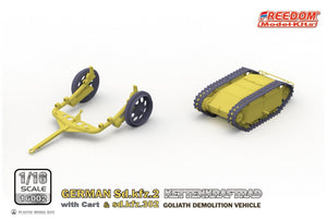 Freedom 16002 GERMAN SD.KFZ.2 KETTENKRAFTRAD &amp;amp; SD.KFZ.302 GOLIATH DEMOLITION VEHICLE 1/16 – image 4
