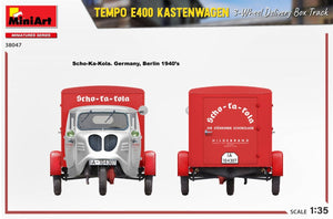 MiniArt 38047 TEMPO E400 KASTENWAGEN 3-WHEEL DELIVERY BOX TRACK 1/35 – zdjęcie 18