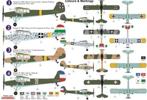 AZ Model AZ7648 Fieseler Fi 156C-1/3 “Storch” Danube Users 1/72 – zdjęcie 2