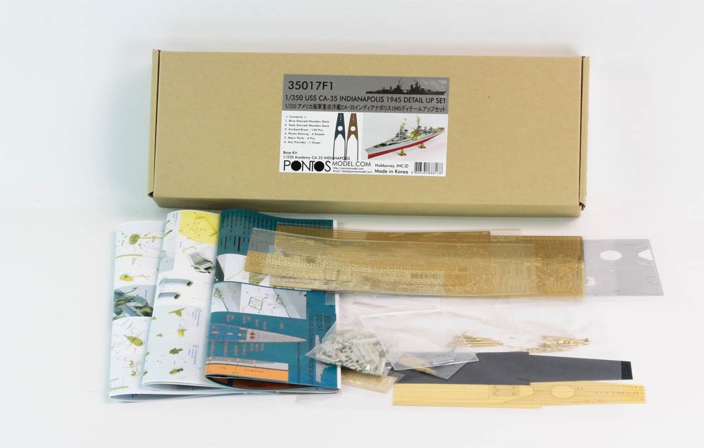 Pontos 35017F1 USS CA-35 Indianapolis 1945 Detail Up Set 1/350 – image 2