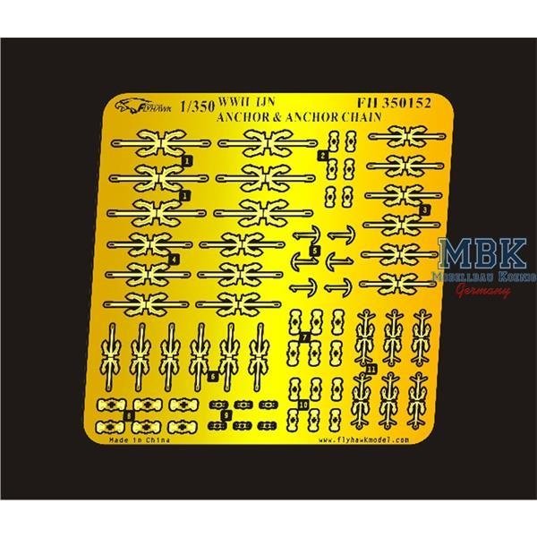 Flyhawk FH350152 WWII IJN Anchor & Anchor Chain 1/350