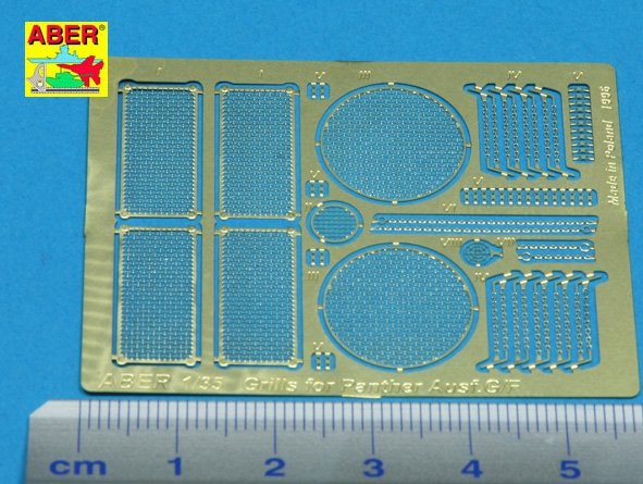 Aber 35G02 Grilles for German tank PzKpfw V Ausf.G/F Panther (Sd.Kfz.181) (1/35) – image 2