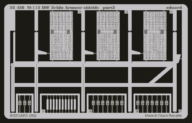 Eduard 35438 M-113 IDF Zelda armour shields 1/35 Academy – zdjęcie 3