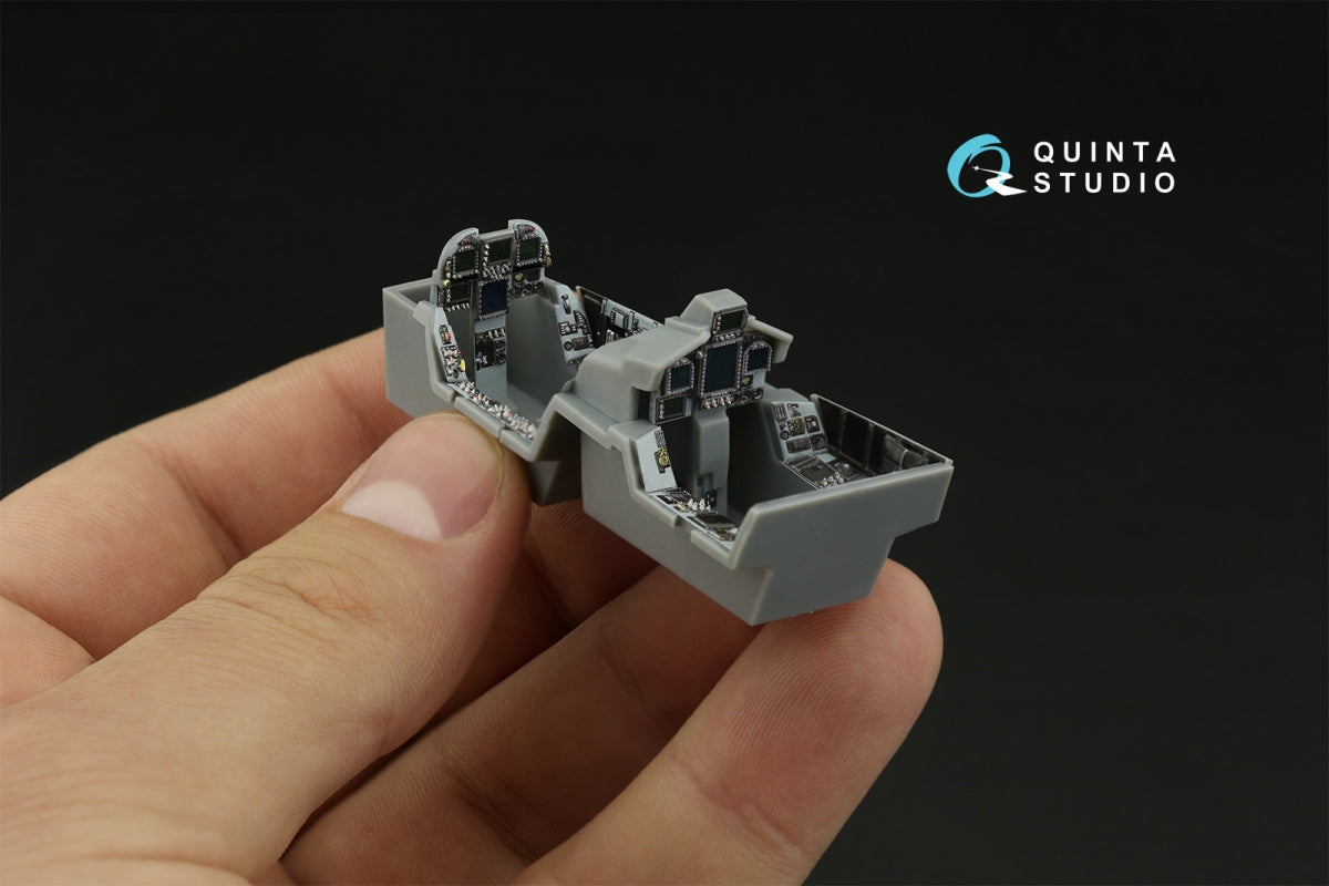 Quinta Studio QD48373 F/A-18F late / EA-18G 3D-Printed &amp;amp; colored Interior on decal paper (Hobby Boss) 1/48 – image 10