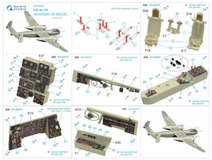 Quinta Studio QD32093 He 219 3D-Printed &amp;amp; coloured Interior on decal paper ( Revell ) 1/32 – zdjęcie 2