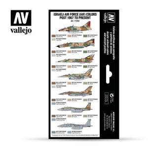 Coffret Vallejo 71203 Air War Color Series - Couleurs de l&amp;#39;Armée de l&amp;#39;Air israélienne (IAF), de 1967 à nos jours – image 2