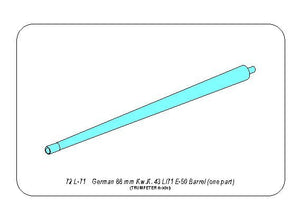 Aber 72L-71 Germ.88 mm Kw.K. 43 L/71 E-50 Barrel (one part) 1/72 – image 8