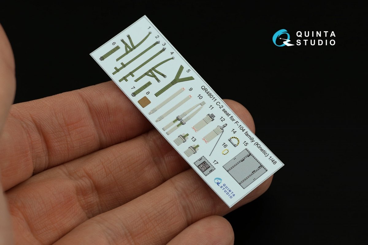 Quinta Studio QR48011 C-2 seat for F-104 family ( Kinetic ) 1/48 – zdjęcie 10