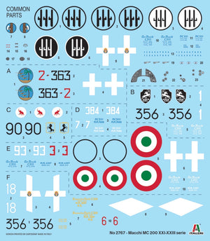 Italeri 2767 Macchi C.200 Serie XXI-XXIII 1/48 – zdjęcie 10