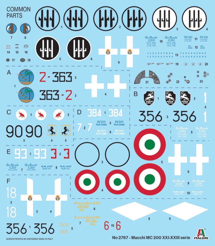 Italeri 2767 Macchi C.200 Serie XXI-XXIII 1/48 – zdjęcie 10