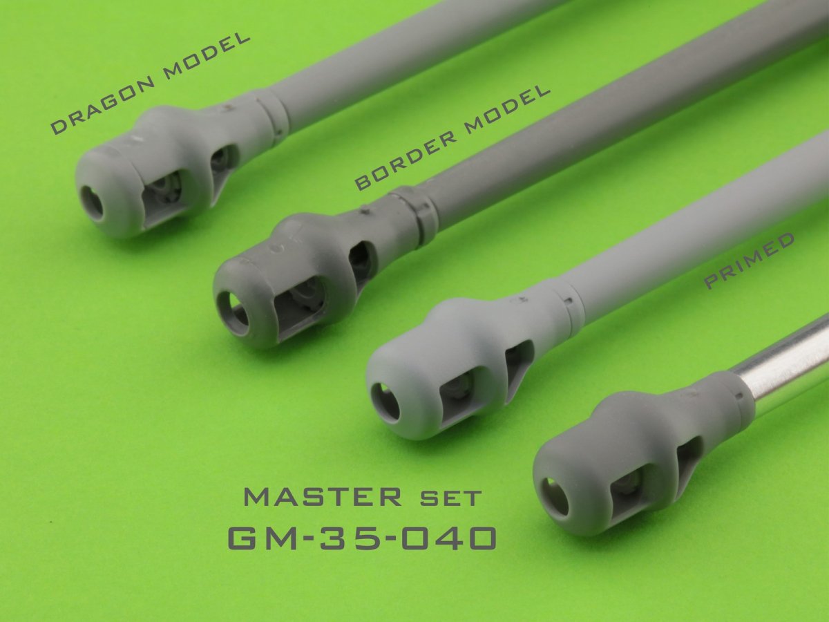 Master GM-35-040 PzKpfw VI Tiger I - 88 mm gun barrel KwK36 L/56 - early version of the muzzle brake 1/35 – image 5