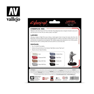 Vallejo 72308 Cyberpunk RED Lawmen Paint Set 8x17ml – image 2