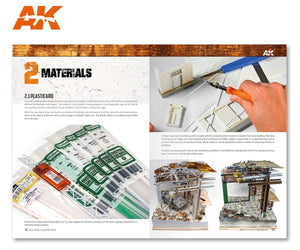 AK Interactive AK256 AK LEARNING 09: THE ULTIMATE GUIDE TO MAKE BUILDINGS IN DIORAMAS (English) – zdjęcie 4