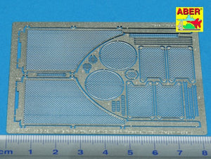 Aber 35G12 Grilles for german tank Sd.Kfz. 182 King Tiger (Porsche Turret) 1/35 – zdjęcie 2