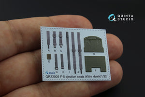 Quinta Studio QD32081 F-5F 3D-Printed coloured Interior on decal paper (for KittyHawk kit) 1/32 – zdjęcie 5
