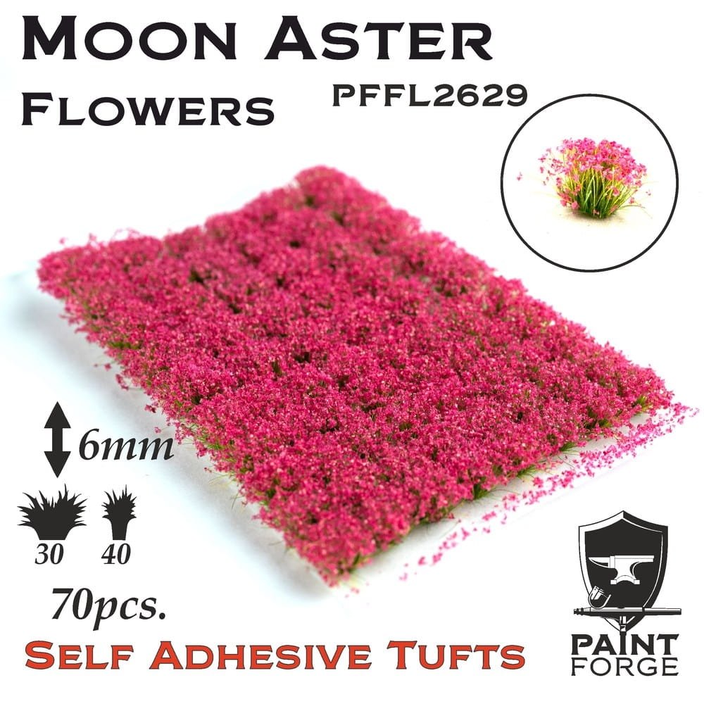 Paint Forge PFFL2629 Fleurs d'aster lunaire 6 mm