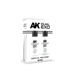 AK Interactive AK1543 DUAL EXO SET 1 – 1A XTREME WHITE &amp;amp; 1B ROBOT WHITE