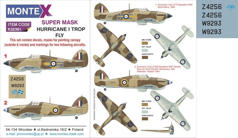 Montex K32361 HURRICANE AND TROP 1/32