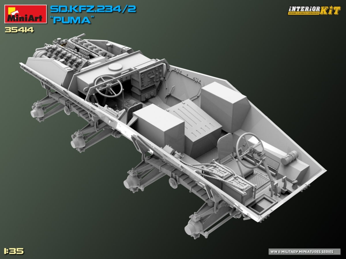 MiniArt 35414 Sd.Kfz. 234/2 PUMA. INTERIOR KIT 1/35 – zdjęcie 35