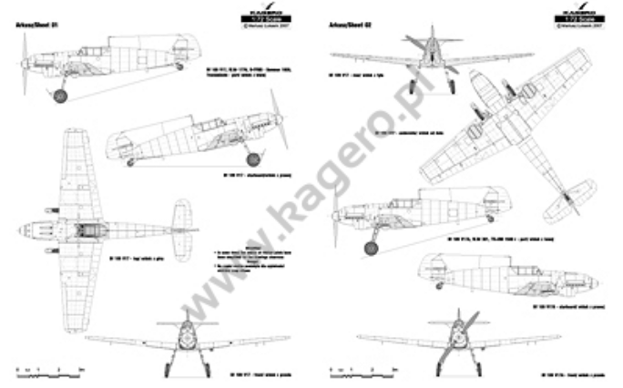 Kagero 7096 Messerschmitt Bf 109 T EN/PL – zdjęcie 2