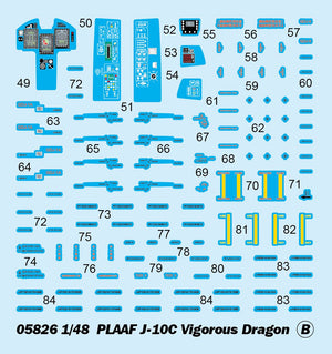 Trumpeter 05826 PLAAF J-10C Vigorous Dragon 1/48 – image 4