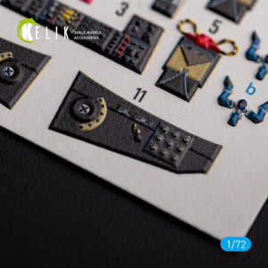 KELIK K72135 AVRO VULCAN B.2 Front cockpit - interior 3D decals for Airfix kit 1/72 – zdjęcie 5
