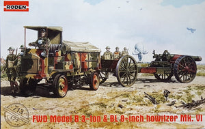 Roden 713 FWD Model B 3-ton &amp;amp; BL 8-inch howitzer Mk. VI 1/72