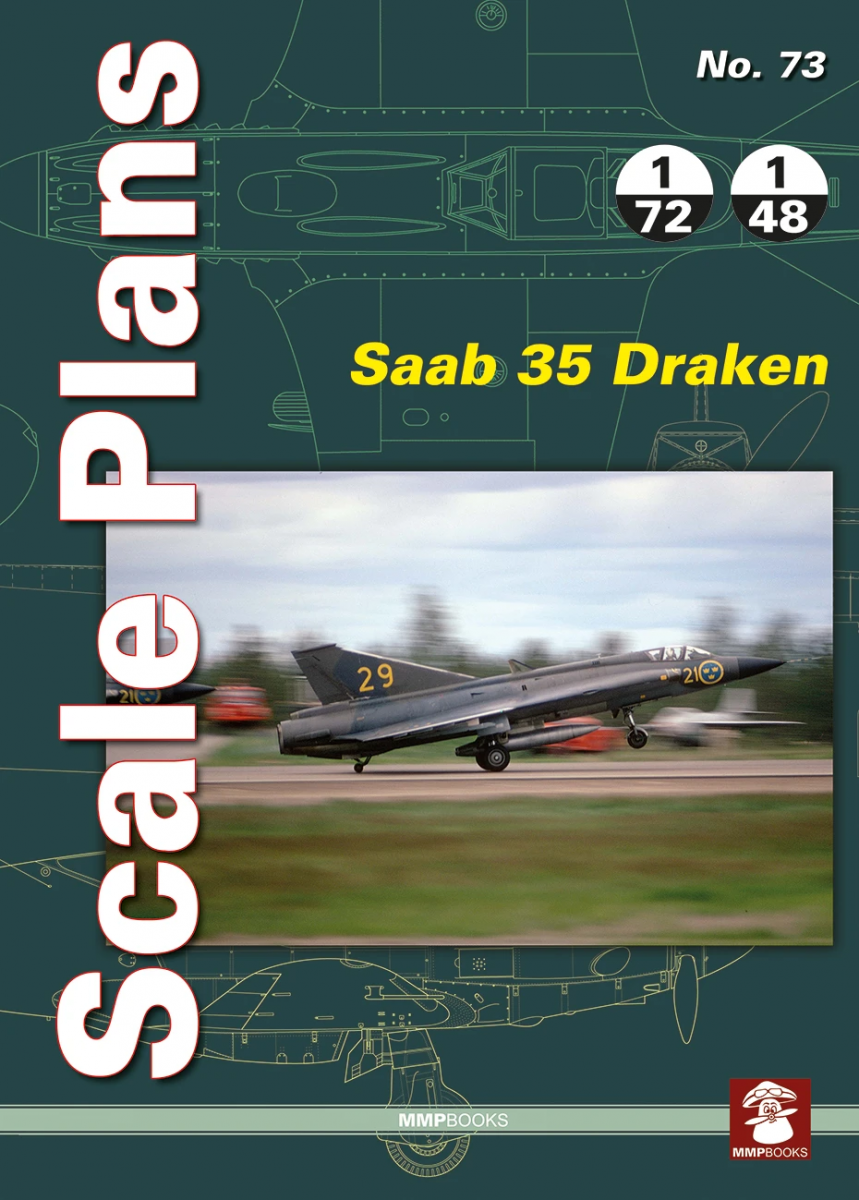 MMP Books 49821 Plans à l'échelle n° 73 Saab 35 Draken FR