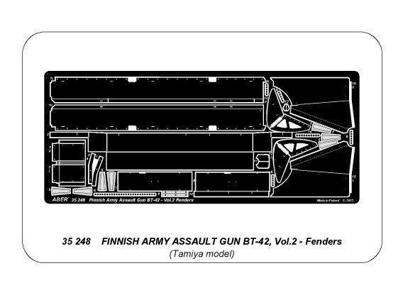 Aber 35248 Finish army assault gun BT-42 - vol. 2 - additional set - fenders 1/35 – zdjęcie 5