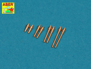 Aber A72 005 Set of 8 turned cal .50 (12,7mm) U.S. Browning M2 barrels for P-47 Thunderbolt 1/72