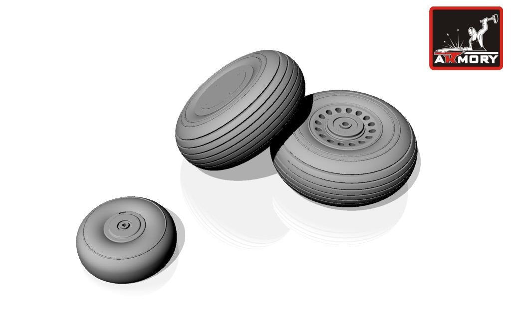 Armory Models AW48308 A-20G Boston wheels, late 1/48 – zdjęcie 2