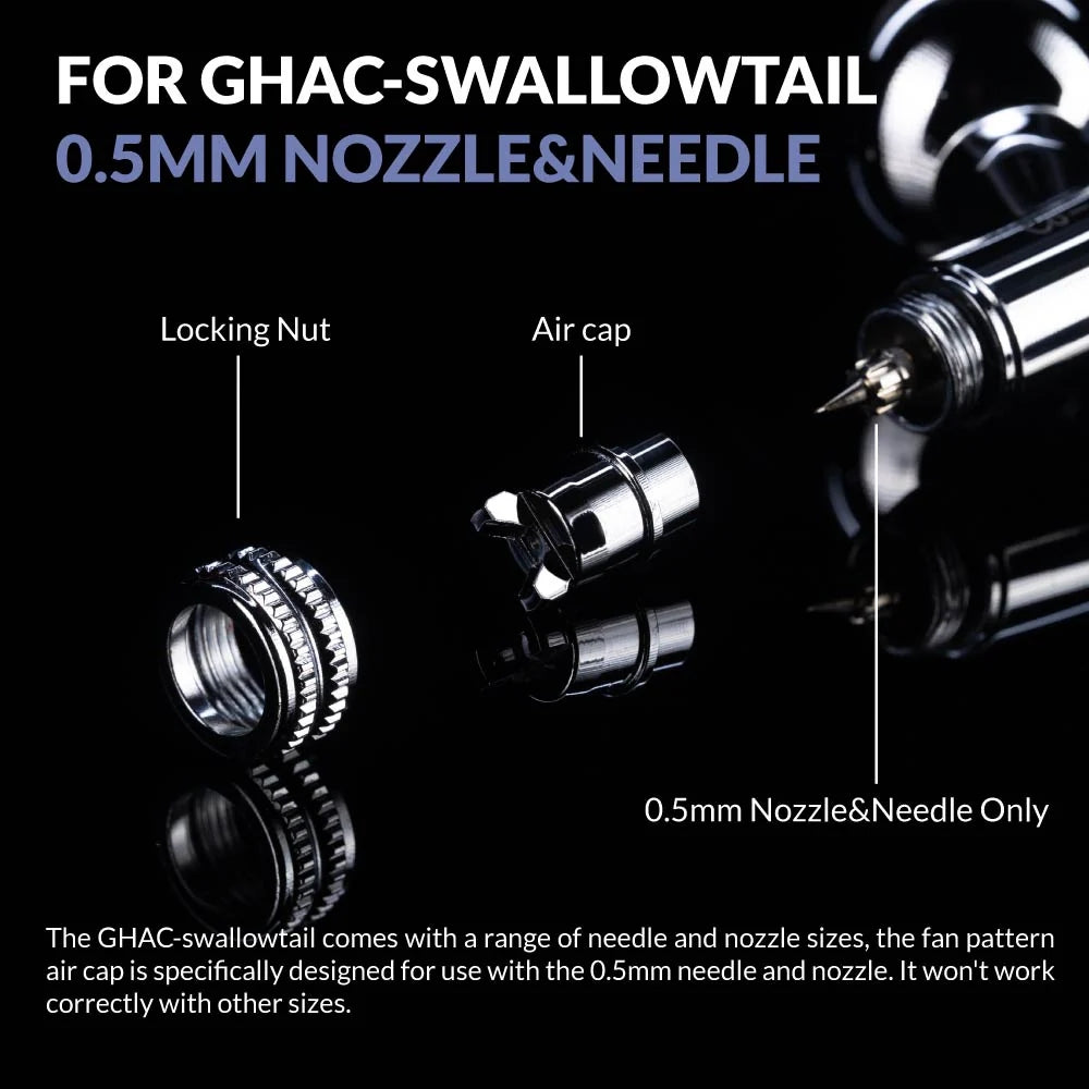 Gaahleri 40829 Airbrush Fan Cap for 0.5mm GHAC Swallowtail