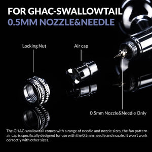 Gaahleri 40829 Airbrush Fan Cap for 0.5mm GHAC Swallowtail