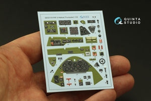 Quinta Studio QD32133 F6F-3 Hellcat 3D-Printed &amp;amp; colored Interior on decal paper (Trumpeter) 1/32 – image 4